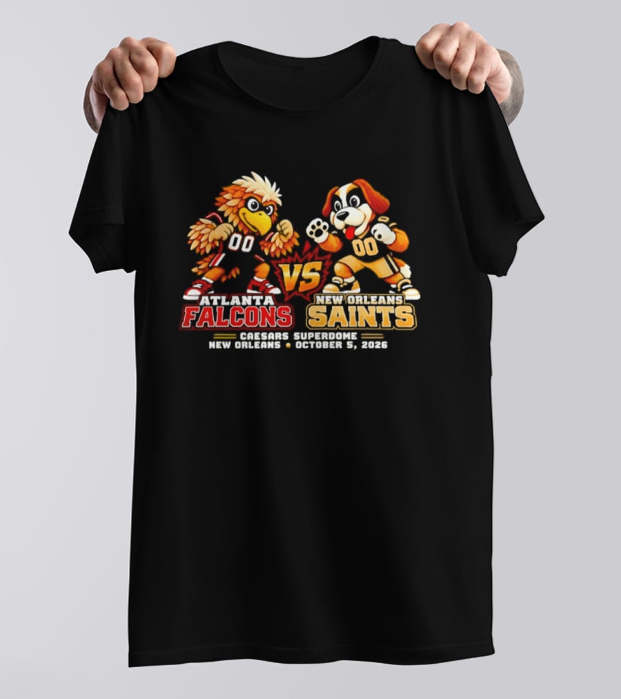Atlanta Falcons Vs New Orleans Saints Madison Square New Orleans October 1 2020 Video Game T-Shirt