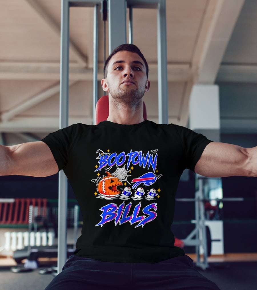Buffalo Bills Boo Town Halloween Pac Man 2026 T-Shirt