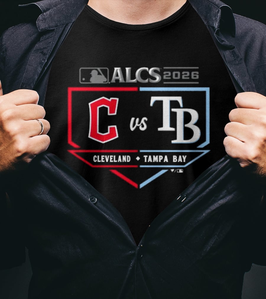 Cleveland Guardians Vs Tampa Bay Rays 2026 ALCS Matchup Official MLB T-Shirt