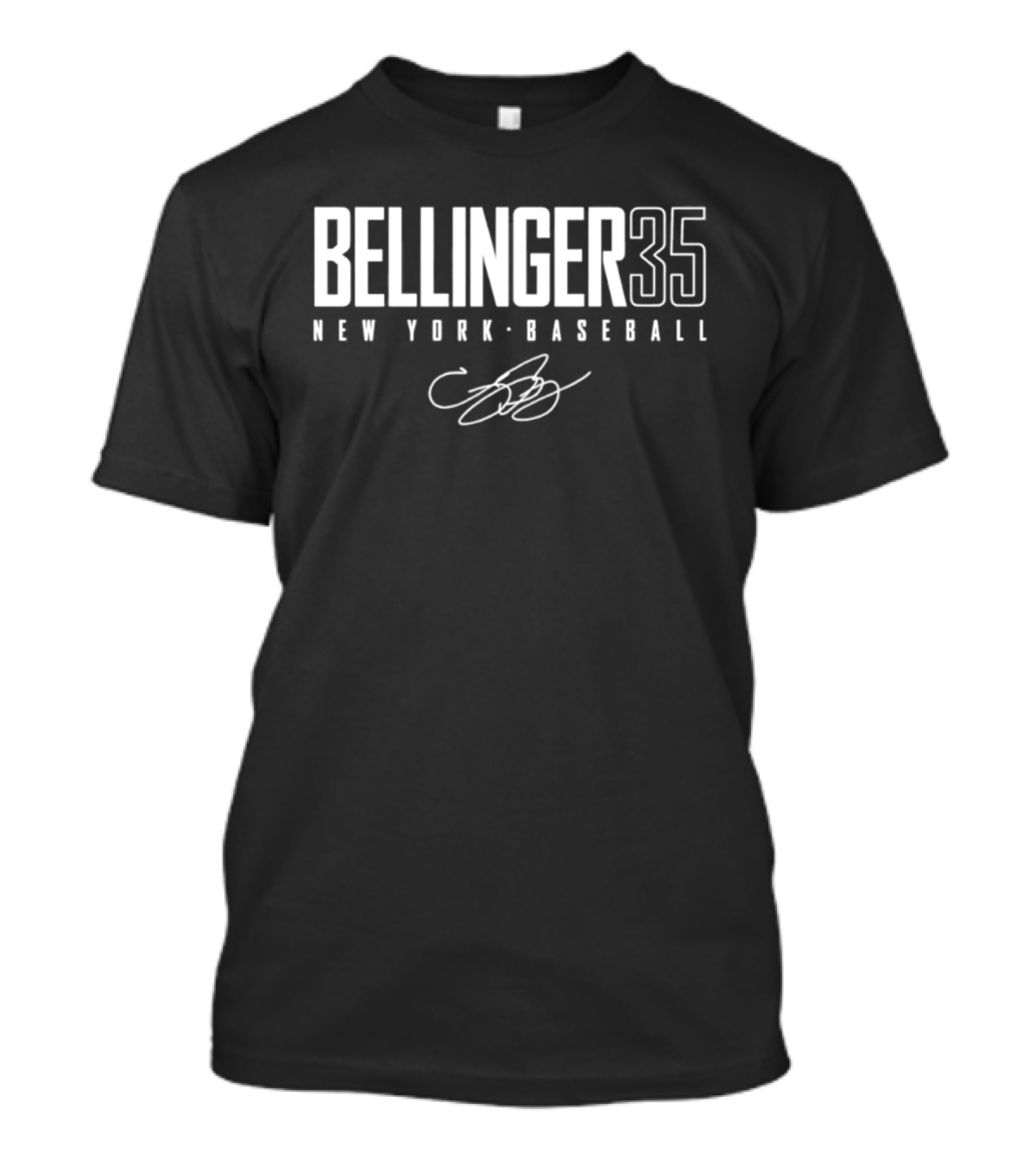 Bellinger 35 New York Baseball Signature T-Shirt