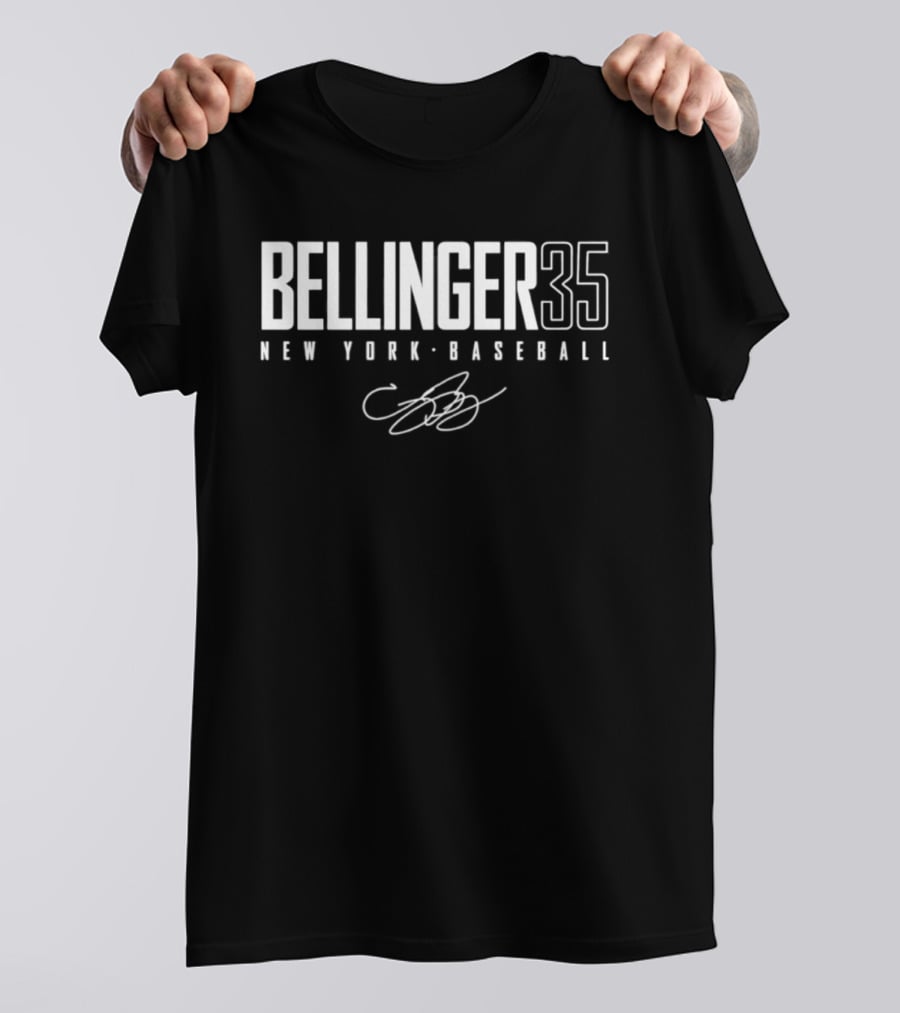 Bellinger 35 New York Baseball Signature T-Shirt