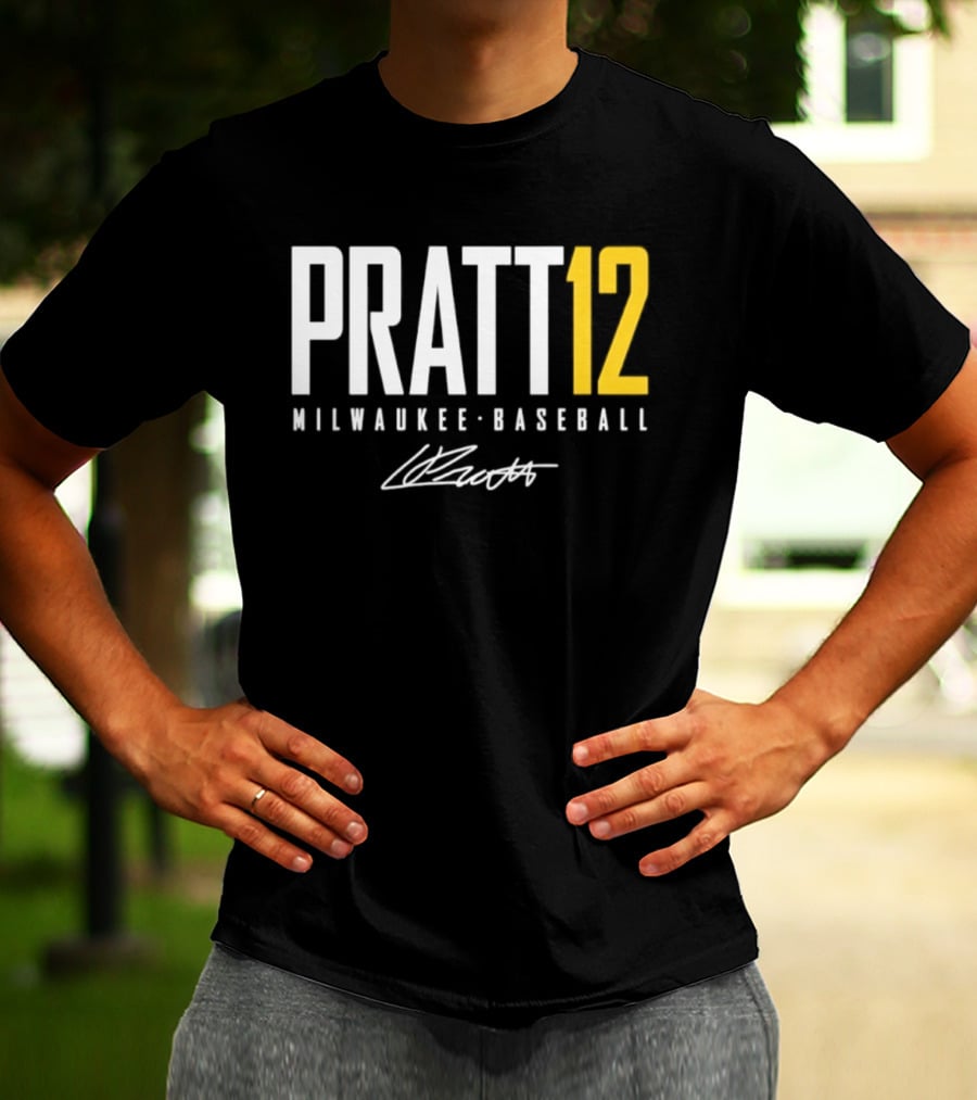 Pratt 12 Milwaukee Baseball Signature T-Shirt