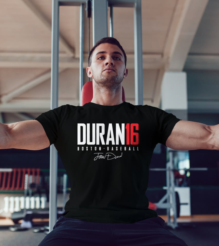 Jarren Duran 16 Boston Baseball Signature T-Shirt