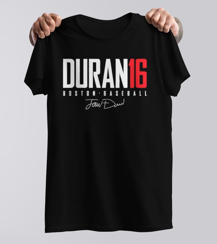Jarren Duran 16 Boston Baseball Signature T-Shirt