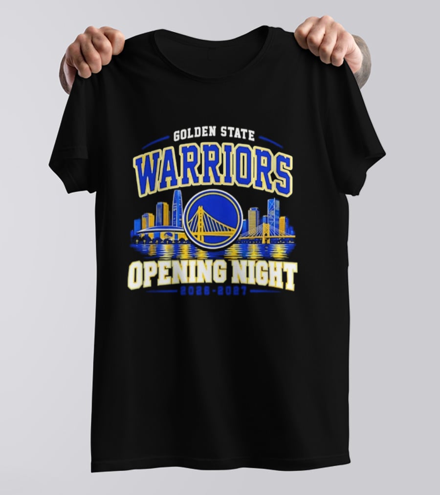Golden State Warriors Opening Night 2026 2027 City Skyline T-Shirt