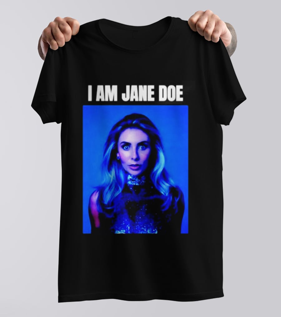 I Am Jane Doe Blue Portrait Mystique T-Shirt
