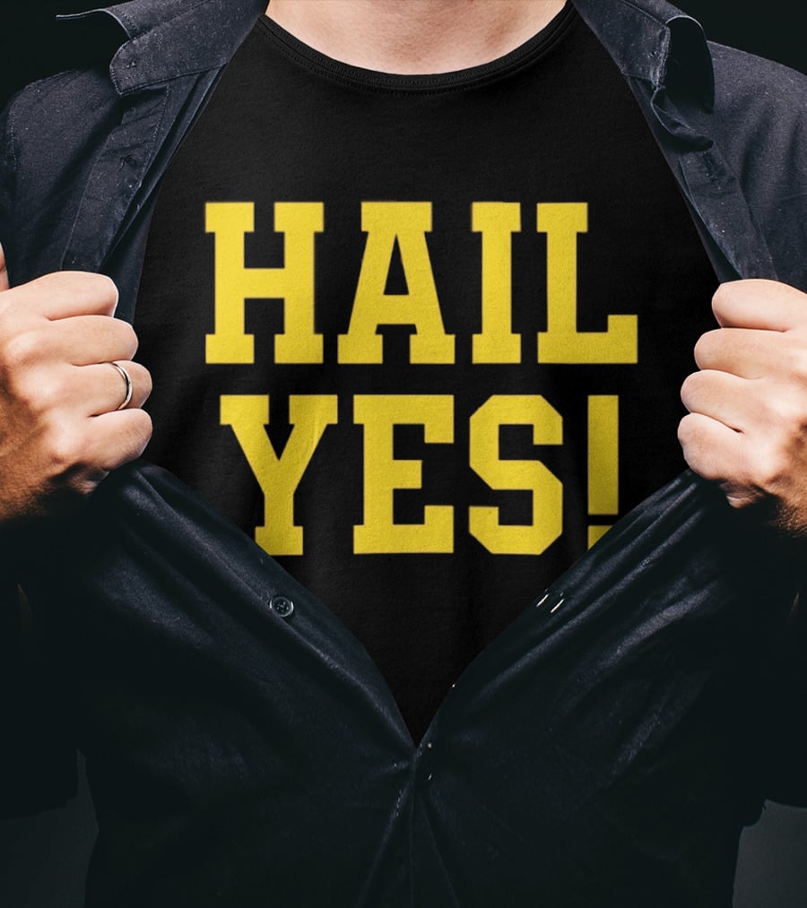Hail Yes Michigan Wolverines Fan Spirit T-Shirt