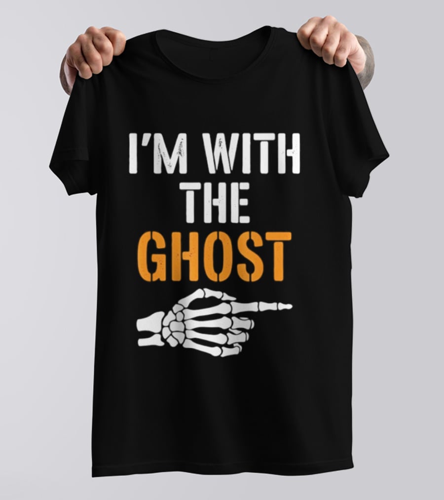 I'm With The Ghost Skeleton Hand Halloween 2026 T-Shirt
