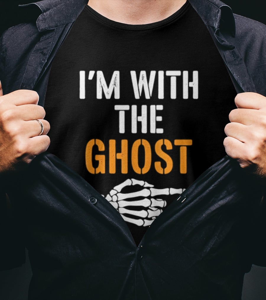 I'm With The Ghost Skeleton Hand Halloween 2026 T-Shirt
