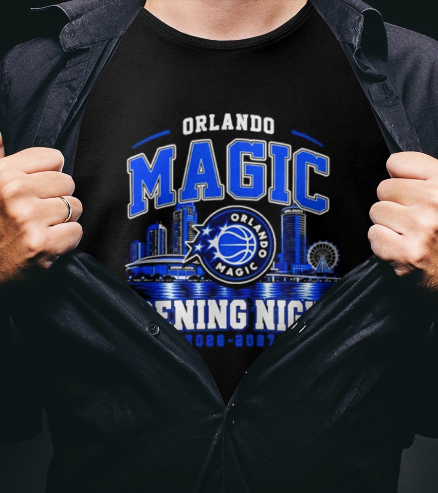 Orlando Magic Opening Night 2026 2027 City Skyline T-Shirt