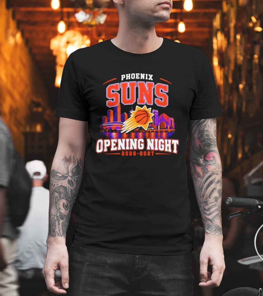 Phoenix Suns Opening Night 2026 2027 City Skyline T-Shirt