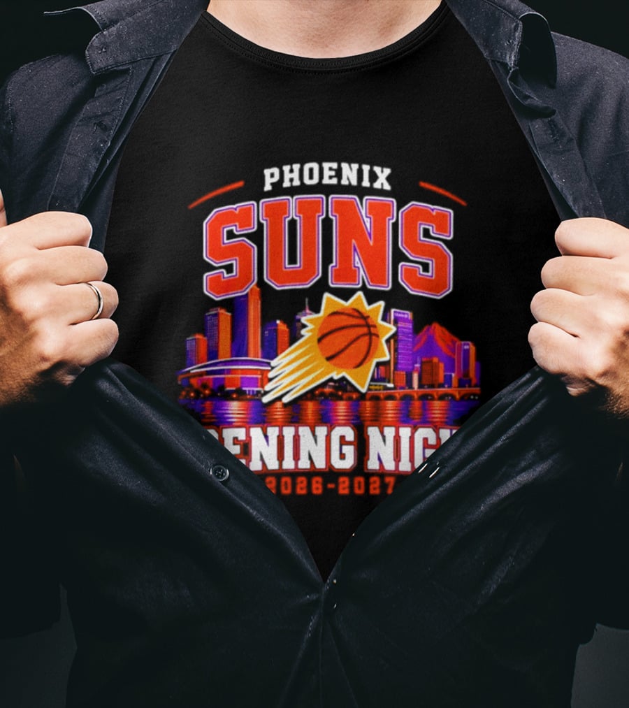Phoenix Suns Opening Night 2026 2027 City Skyline T-Shirt