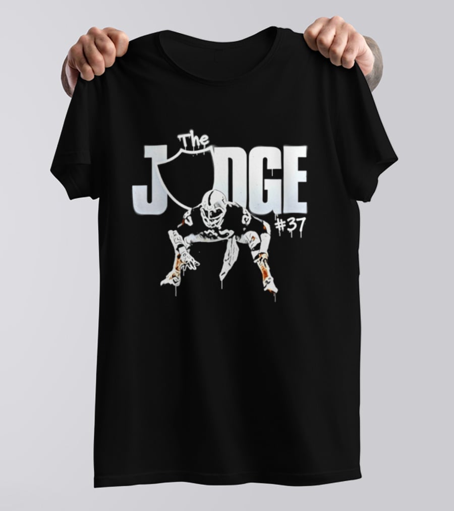 Judge #37 Lester Hayes Las Vegas Raiders Football T-Shirt