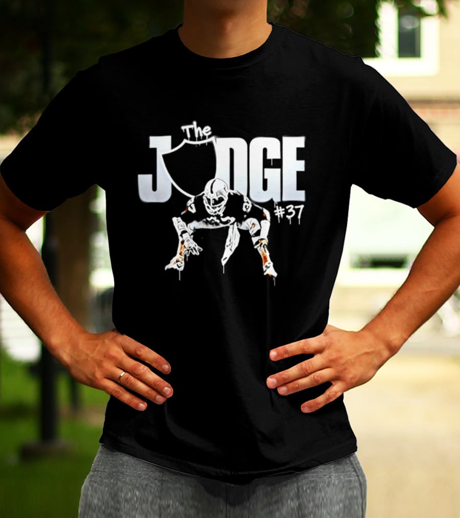 Judge #37 Lester Hayes Las Vegas Raiders Football T-Shirt