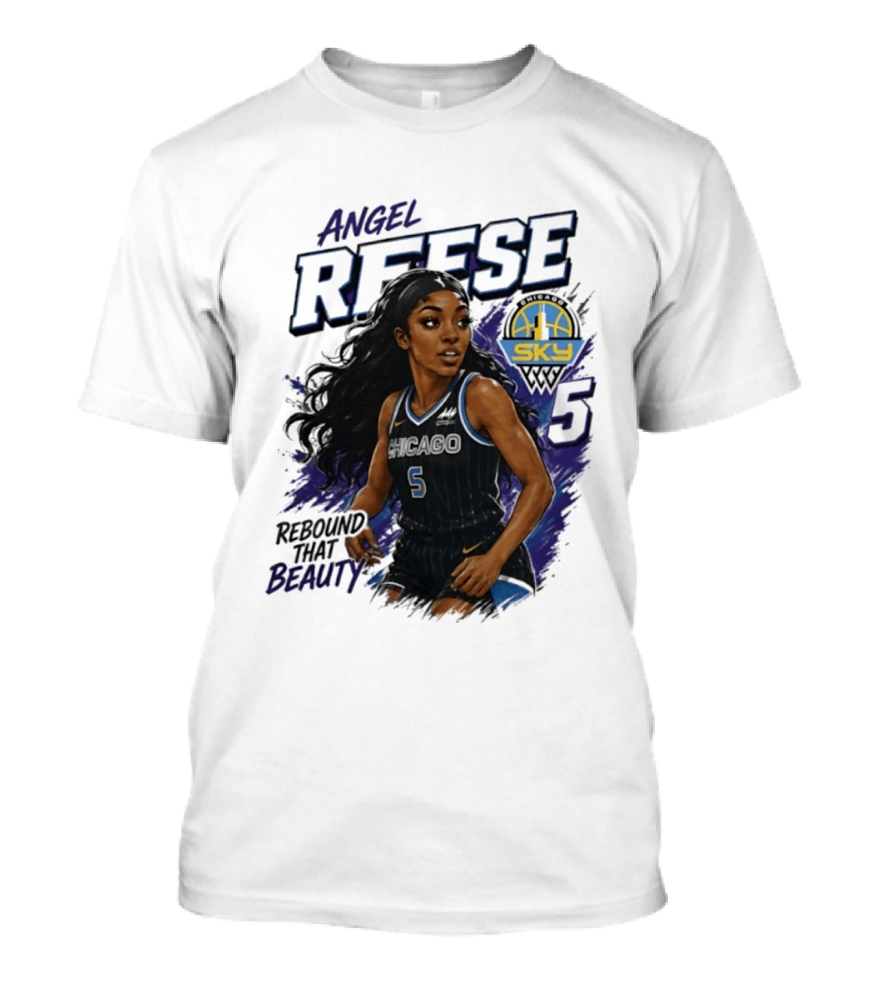 Angel Reese Chicago Sky 5 Rebound That Beauty T-Shirt