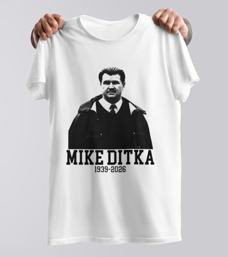 Mike Ditka Chicago Bears 1939 2026 Memoriam Football T-Shirt