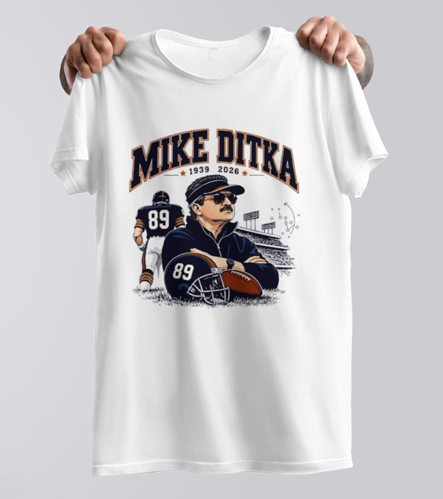 Mike Ditka 1939 2026 Chicago Bears Coach Football Legacy T-Shirt