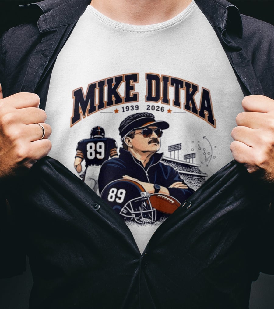 Mike Ditka 1939 2026 Chicago Bears Coach Football Legacy T-Shirt