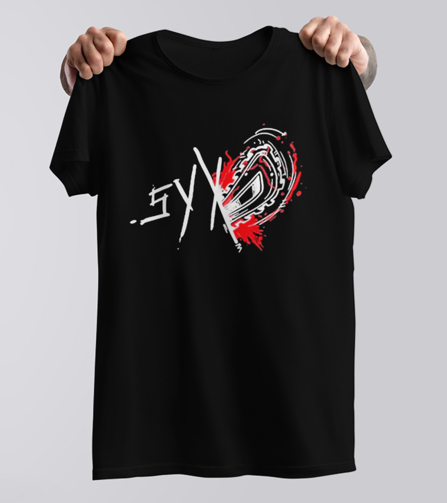 Syx Chainsaw Red Splatter T-Shirt