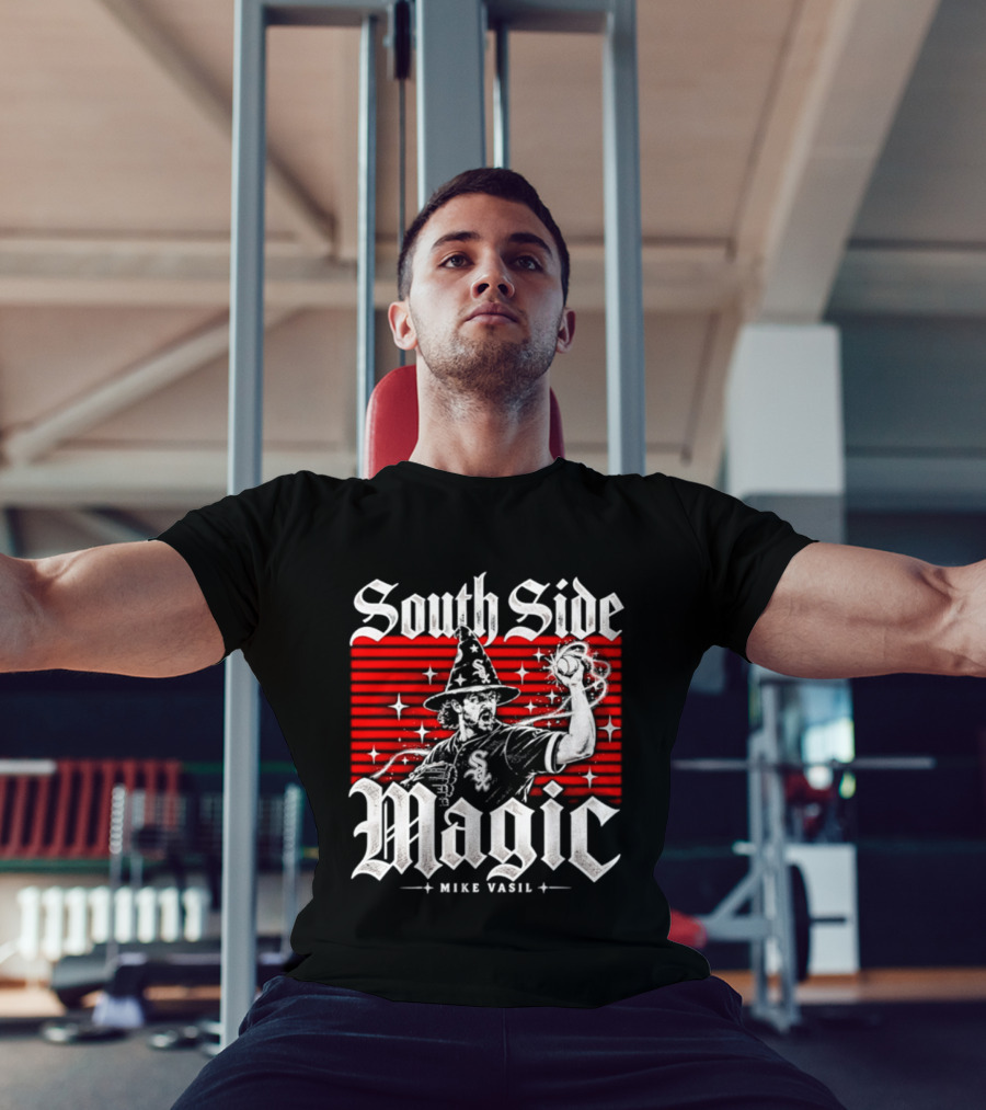 South Side Magic Mike Vasil Chicago White Sox 2026 Postseason Wizard T-Shirt