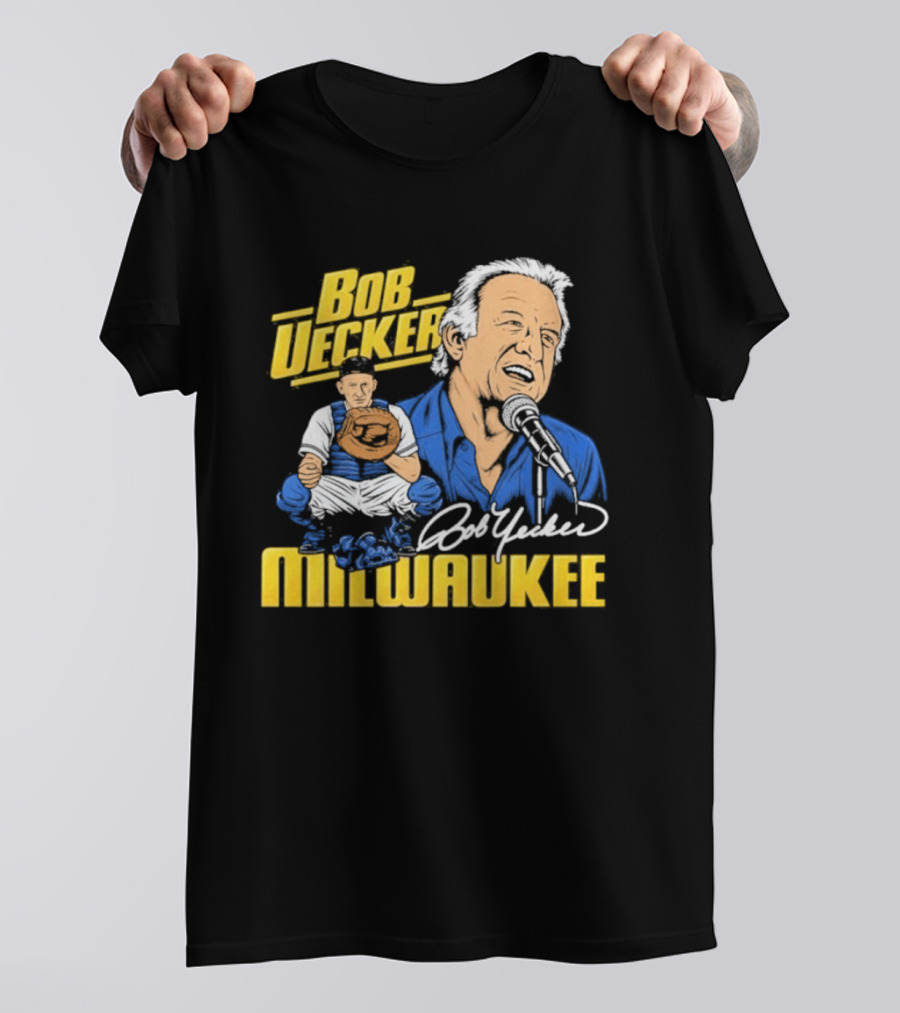 Bob Uecker Milwaukee Brewers Tribute Homage Royal Tri Blend T-Shirt