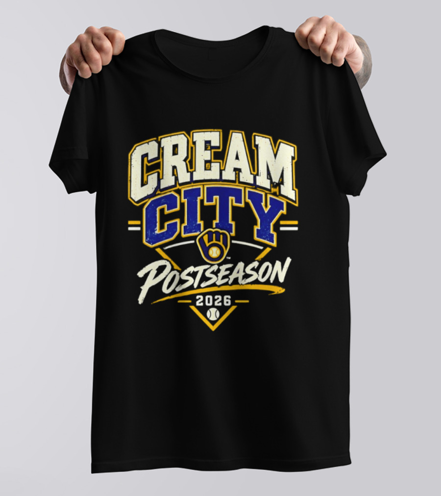Milwaukee Brewers Cream City 2026 NLCS Postseason T-Shirt