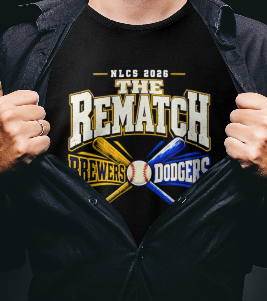 NLCS 2026 The Rematch Brewers Vs Dodgers T-Shirt