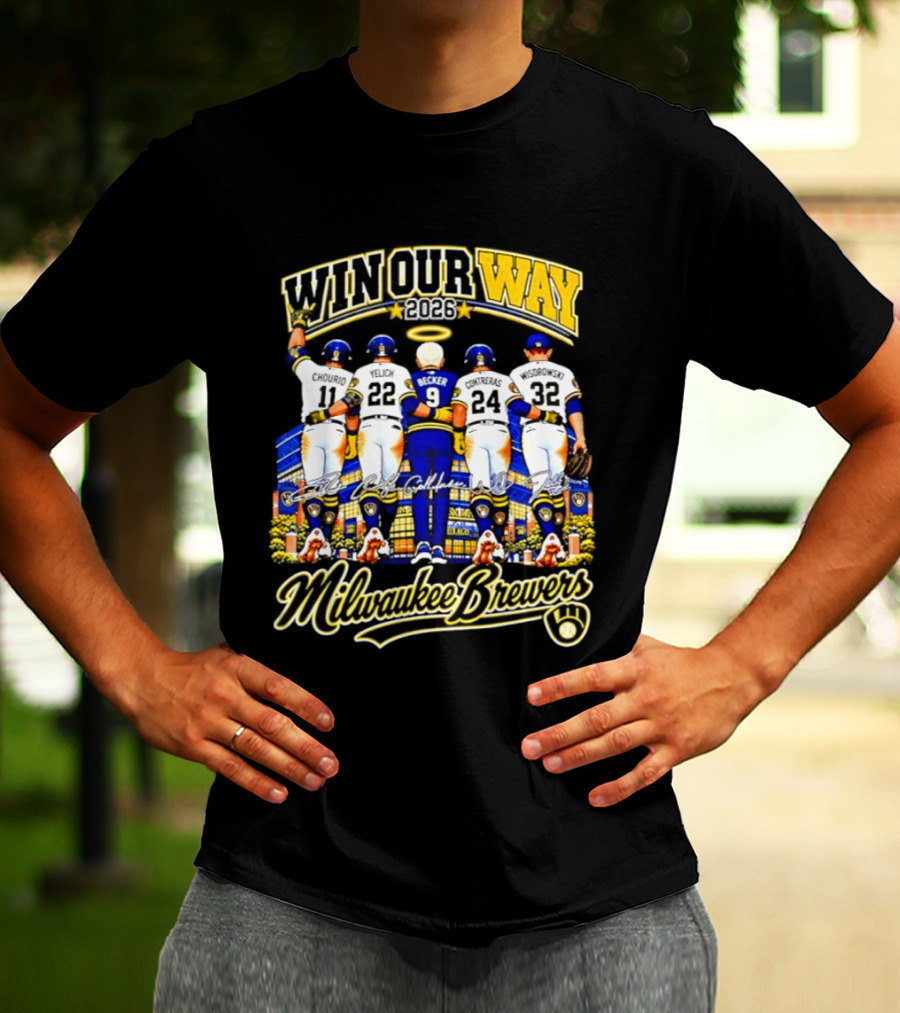 Milwaukee Brewers Win Our Way 2026 Signatures Beck 9 T-Shirt