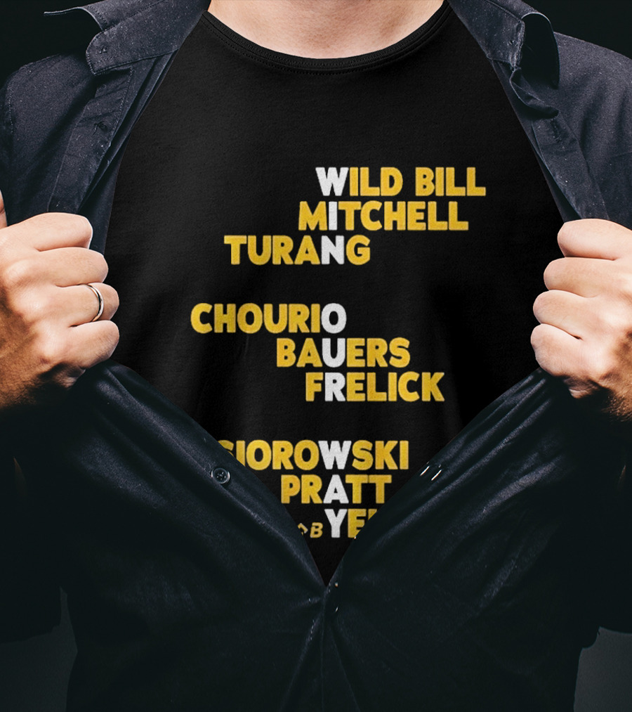 Milwaukee Wild Bill Mitchell Turang Chourio Bauers Frelick Misiorowski Pratt Yelich Players T-Shirt