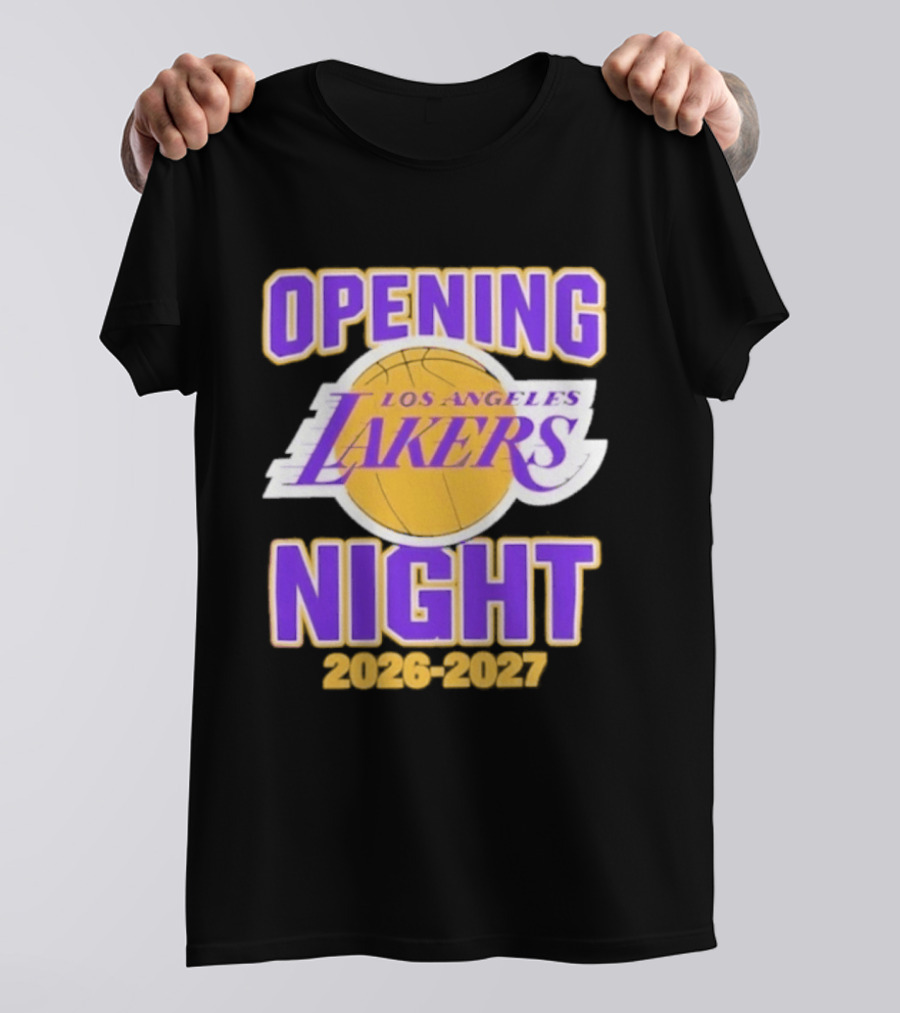 NBA 2026 2027 Opening Night Los Angeles Lakers T-Shirt