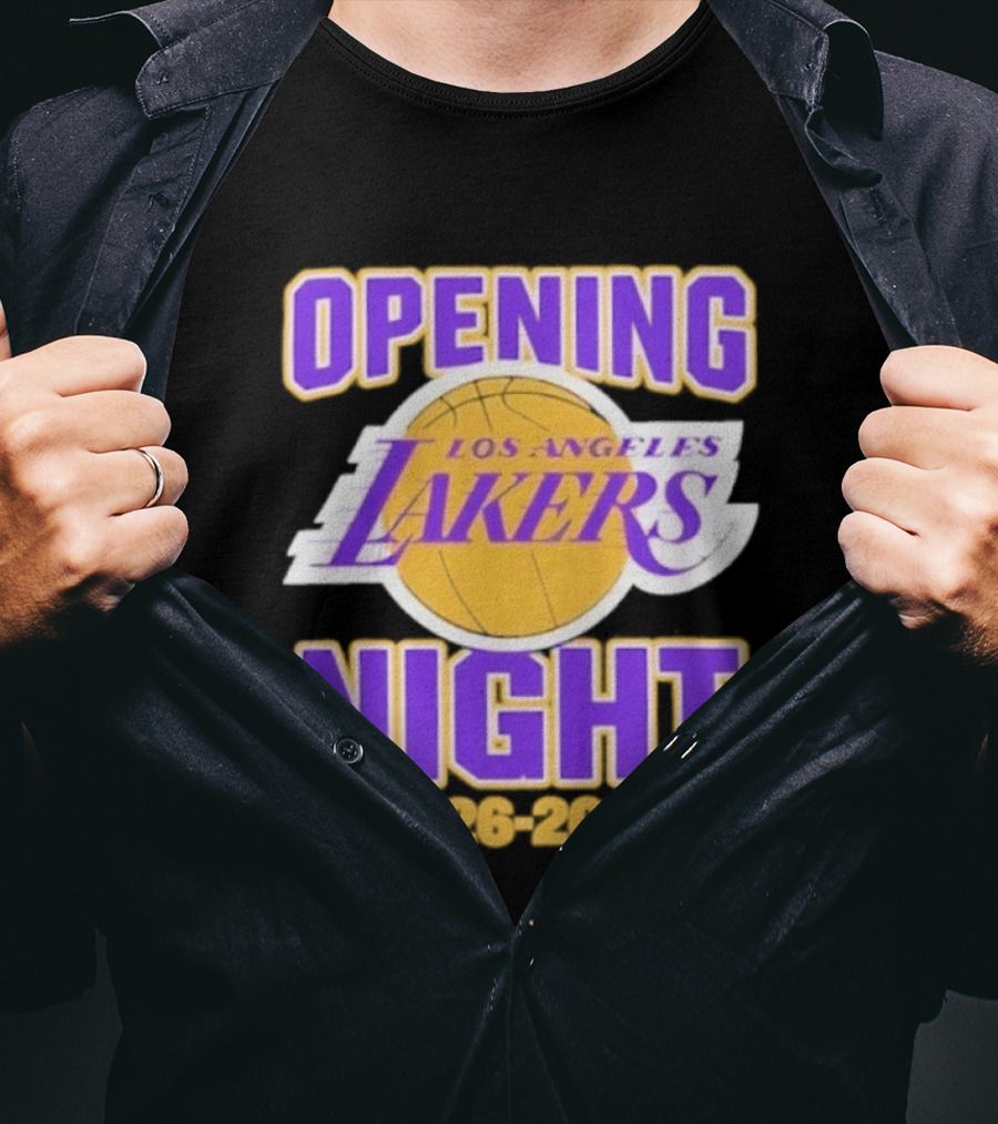 NBA 2026 2027 Opening Night Los Angeles Lakers T-Shirt