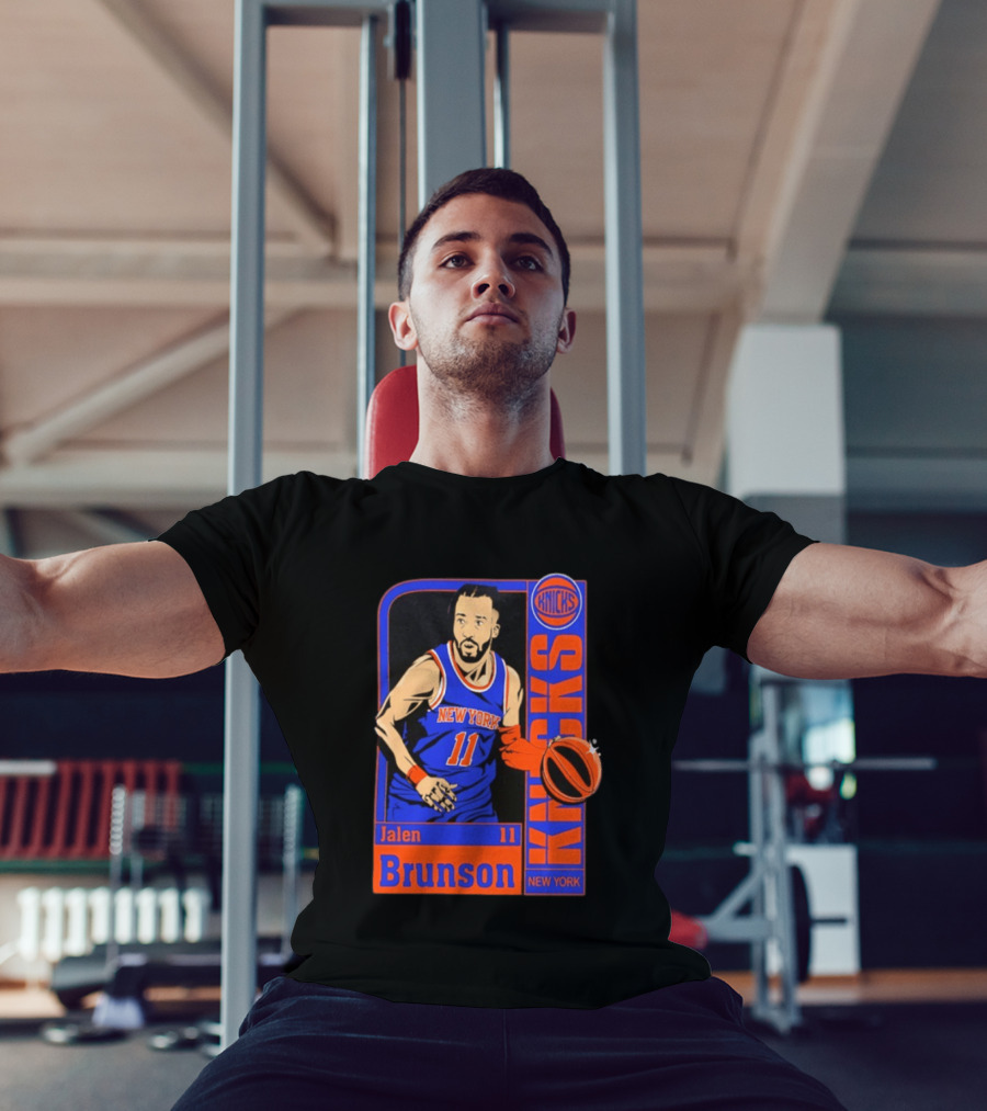 New York Knicks Jalen Brunson 11 Player Card 2026 T-Shirt
