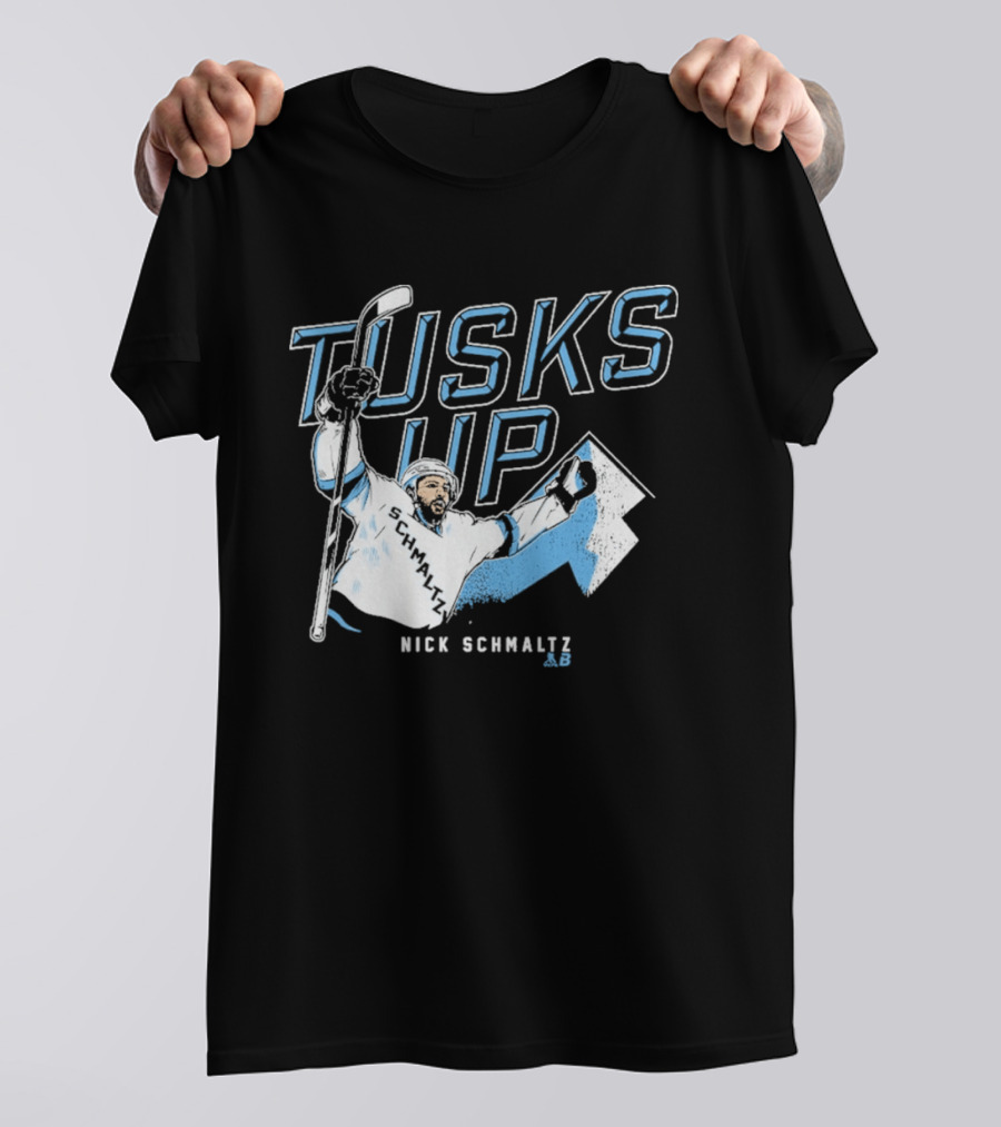 Nick Schmaltz Tusks Up Hockey Celebration T-Shirt