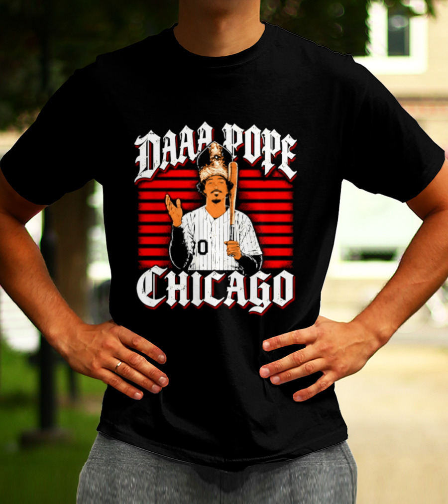 Daaa Pope Chicago White Sox 2026 Postseason Baseball Figure With Bat T-Shirt