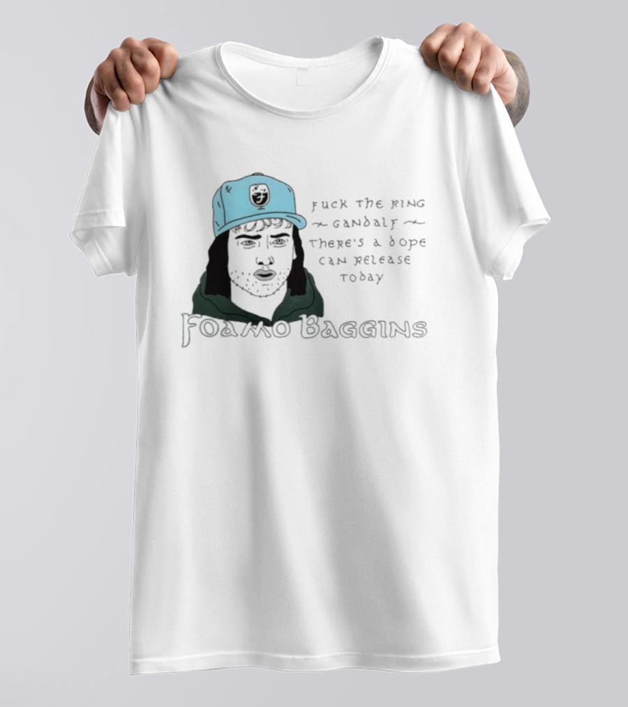 Foamo Baggins Humor Gandalf Dope Can Release T-Shirt