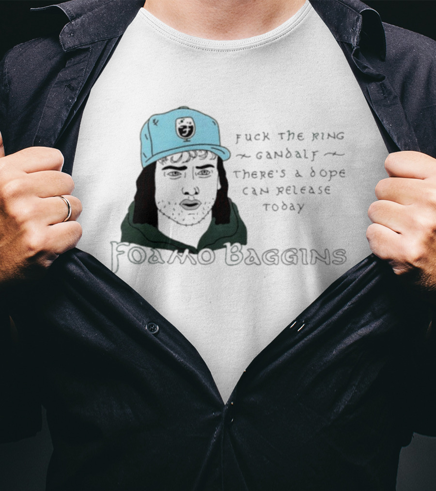 Foamo Baggins Humor Gandalf Dope Can Release T-Shirt