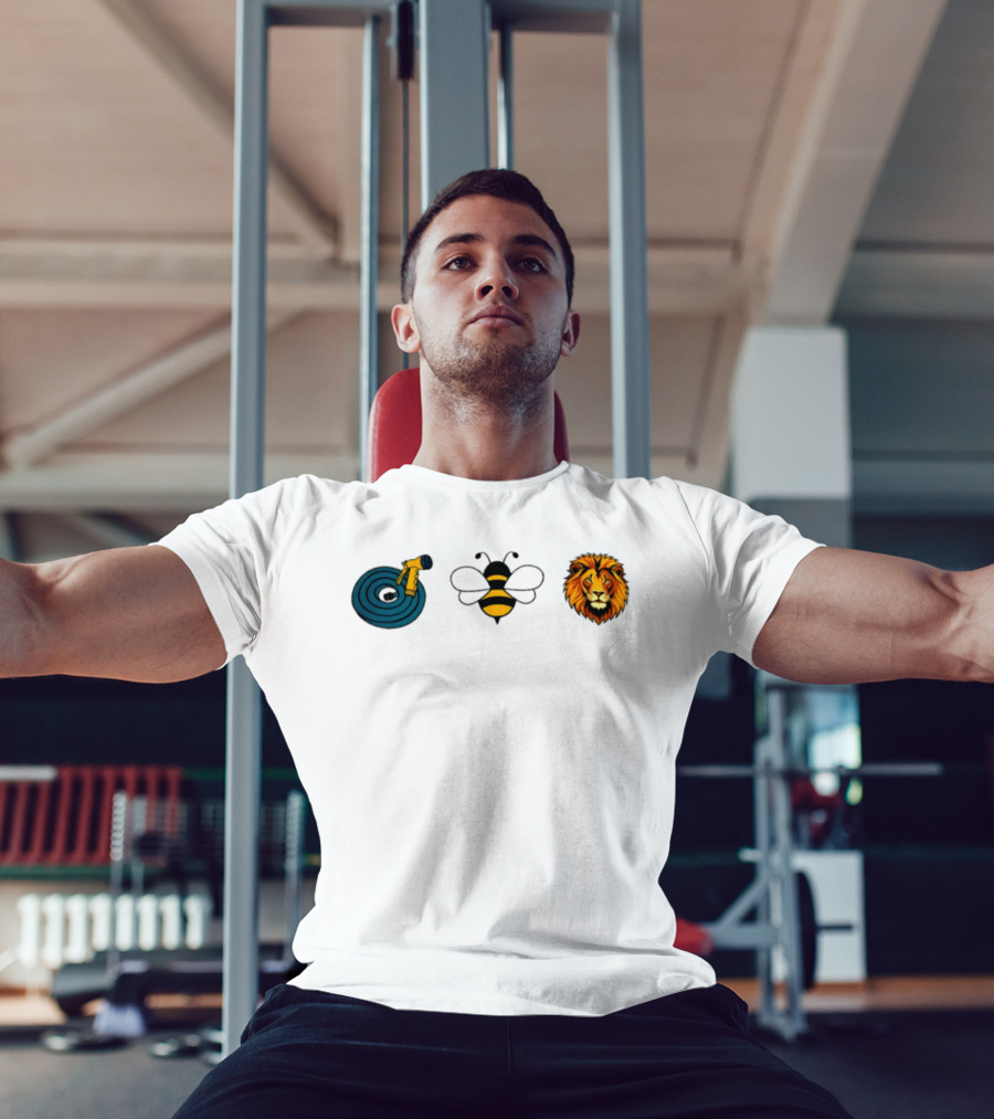 Hose Bee Lion Rebus Puzzle Bumblebee Wordplay T-Shirt