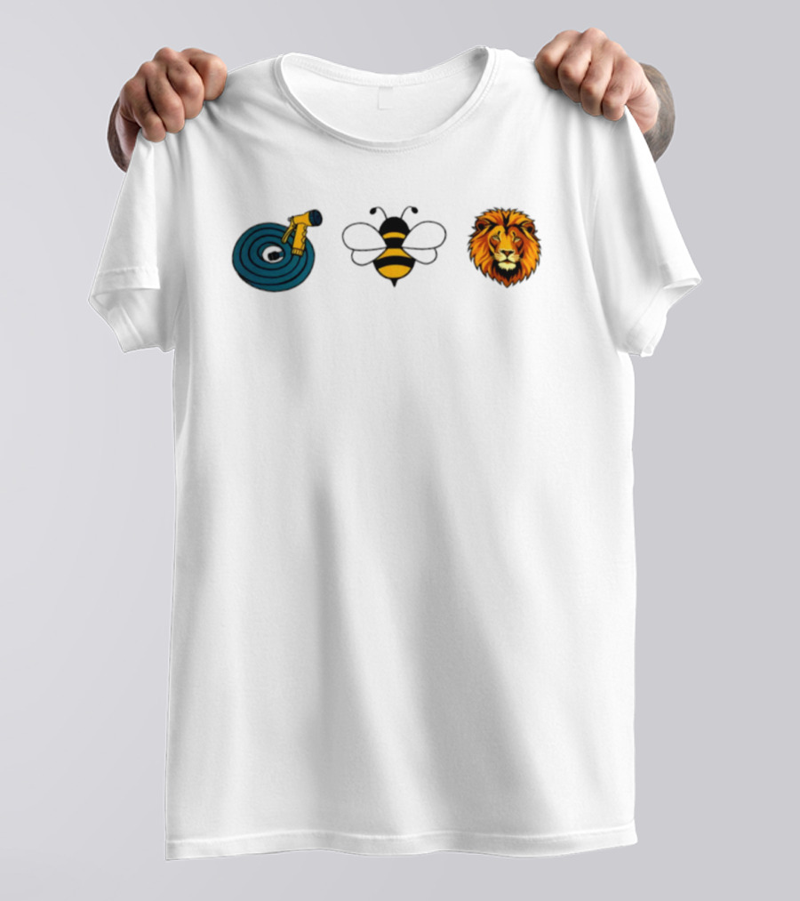 Hose Bee Lion Rebus Puzzle Bumblebee Wordplay T-Shirt