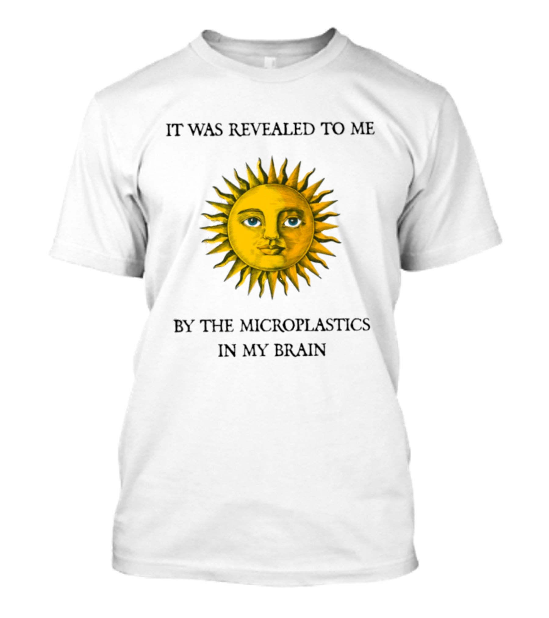 It Was Revealed To Me Sun By The Microplastics In My Brain T-Shirt
