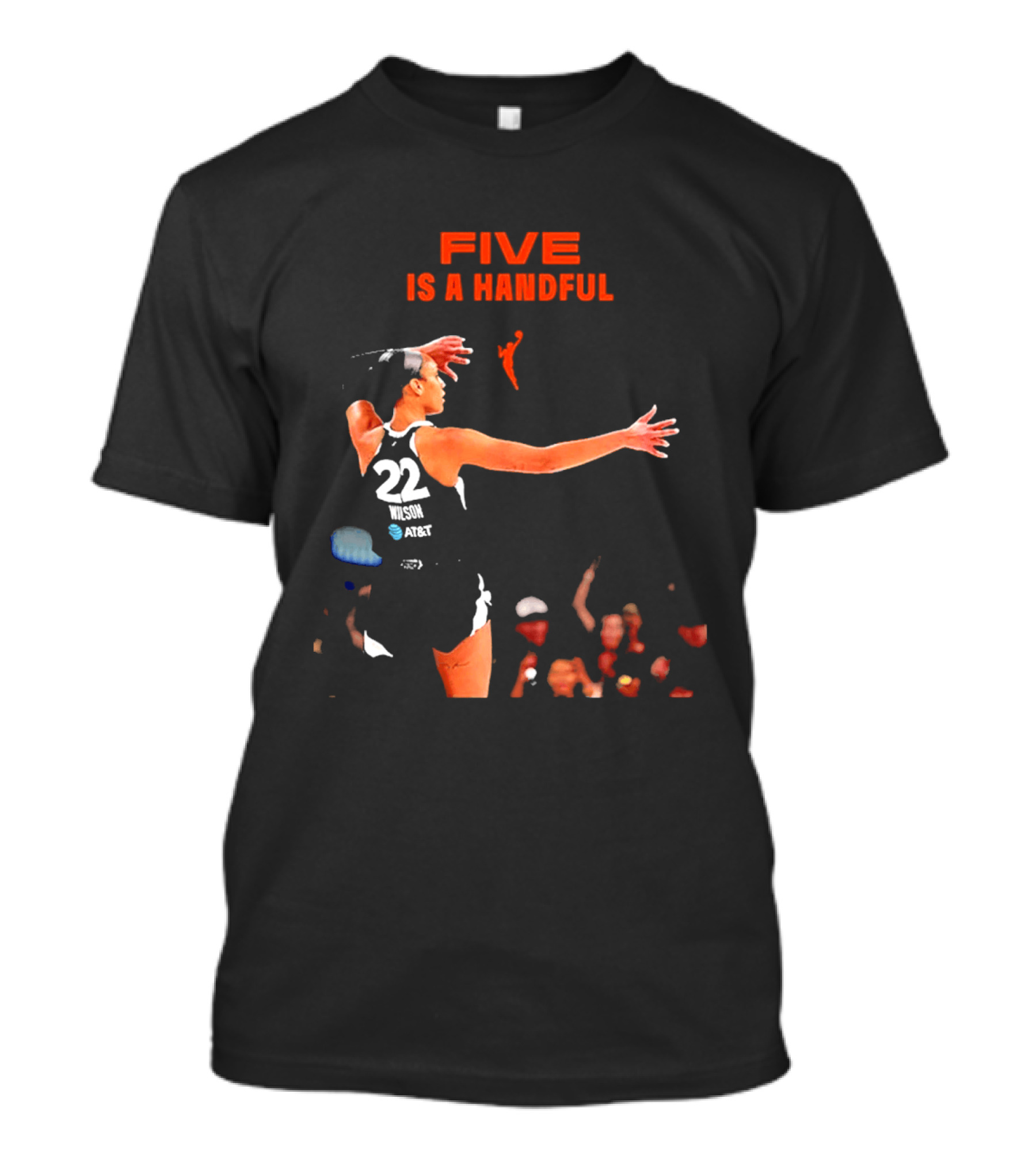 A'ja Wilson Las Vegas Aces 22 Five Is A Handful T-Shirt