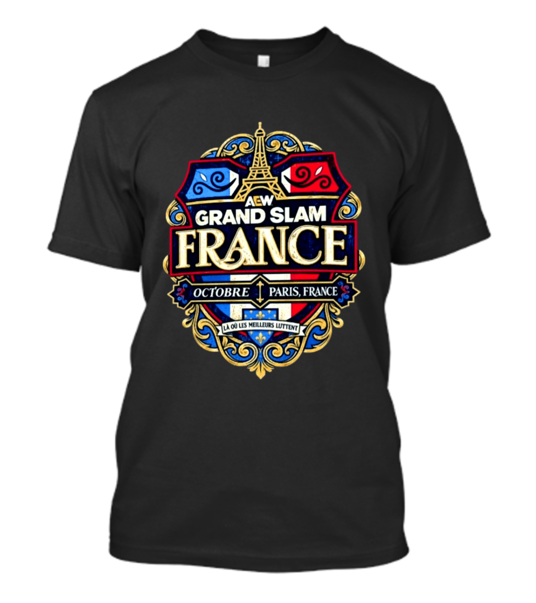 AEW Grand Slam France Octobre Paris Eiffel Tower 2026 T-Shirt