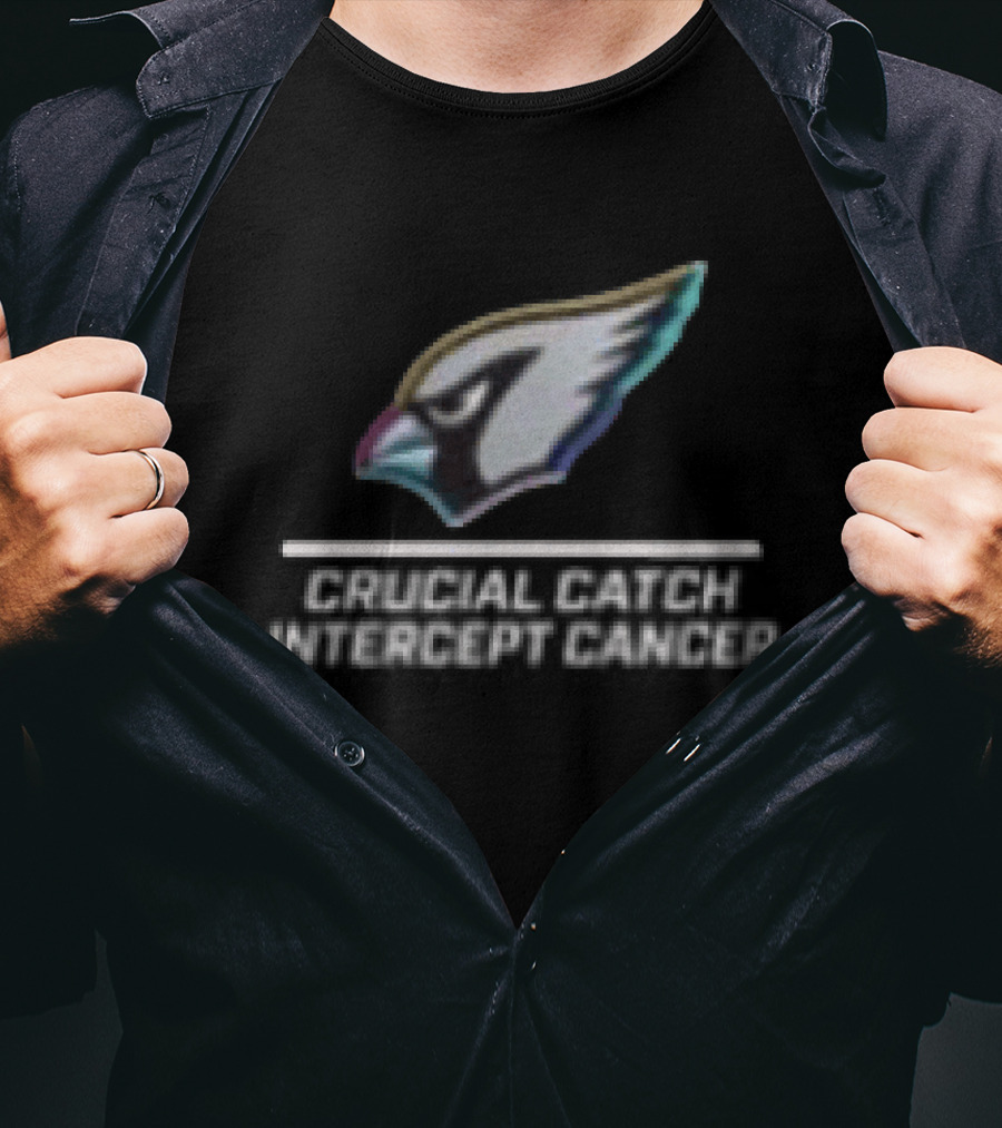 Arizona Cardinals Crucial Catch Intercept Cancer T-Shirt