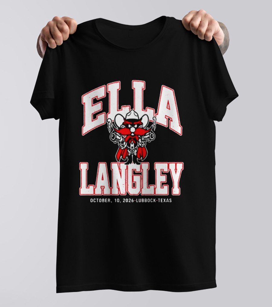 Ella Langley Lubbock Texas October 10 2026 T-Shirt