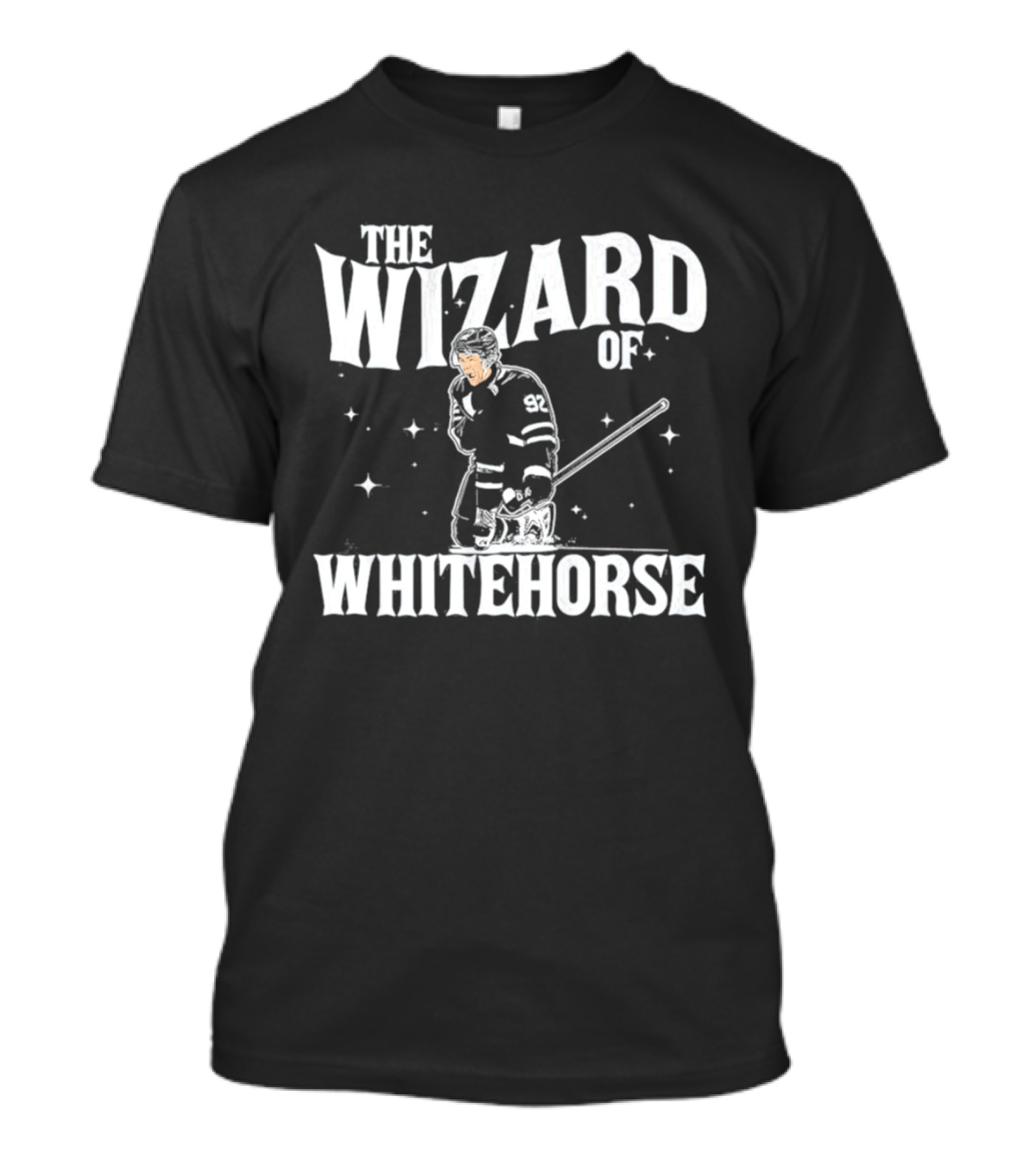 The Wizard Of Whitehorse Hockey Player T-Shirt