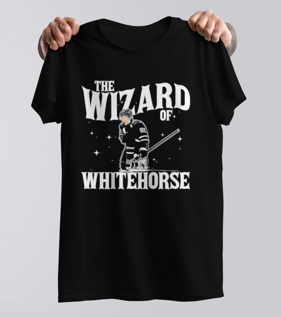 The Wizard Of Whitehorse Hockey Player T-Shirt