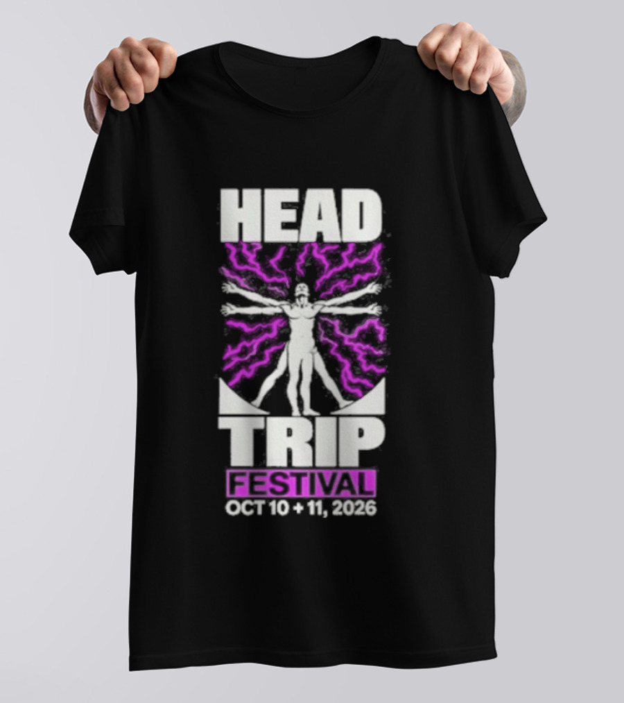 Head Trip Festival Electric Man Oct 13 14 2023 T-Shirt