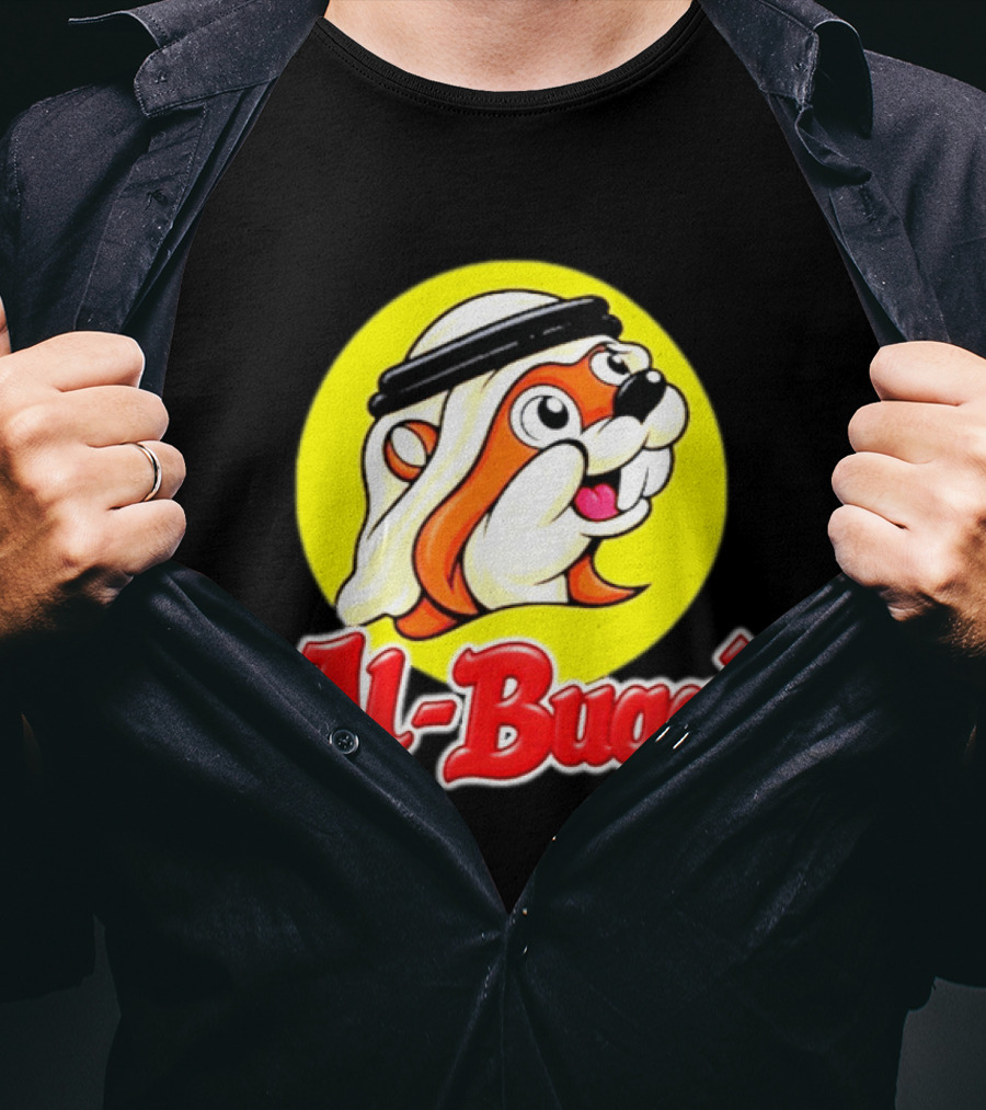 Al Buqqi Beaver Bucees Kufi Cartoon T-Shirt