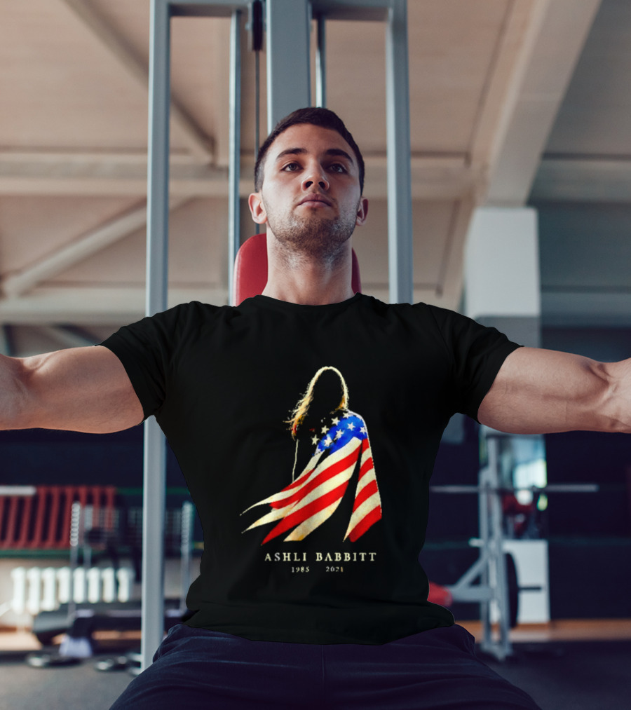 America Ashli Babbitt Memorial 1985 2021 Flag T-Shirt