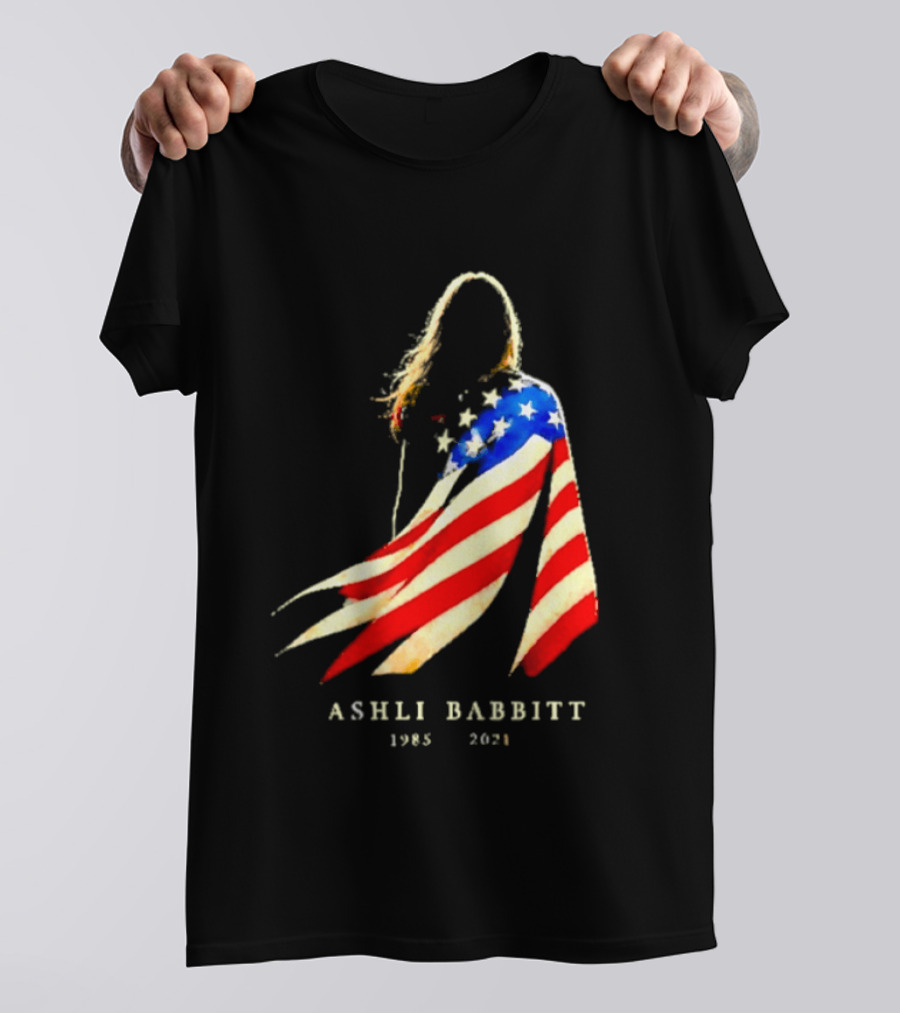 America Ashli Babbitt Memorial 1985 2021 Flag T-Shirt