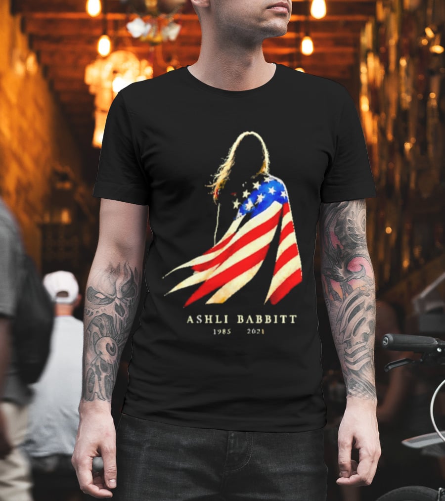 America Ashli Babbitt Memorial 1985 2021 Flag T-Shirt